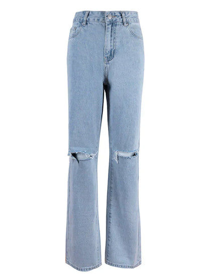 Raelyn - moderigtige ripped jeans til kvinder