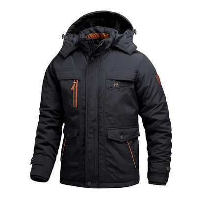 Anders – windproof, lined winter jacket with hood and pockets