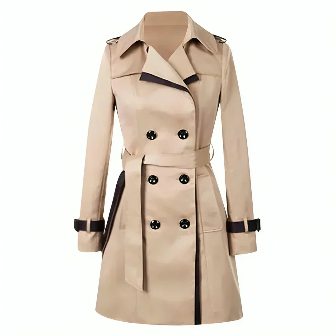 Casual women's trench coat with belt – classic, relaxed fit