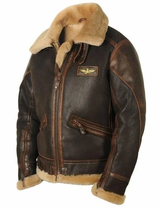 Maxi - leather jacket for winter