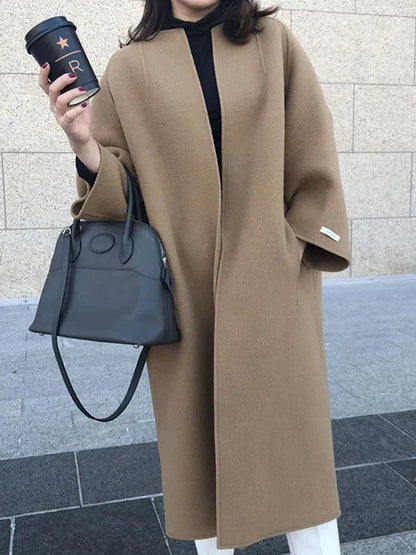 Lisi - long wool coat for women