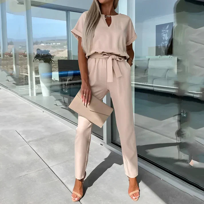Jumpsuit julia med korte ærmer
