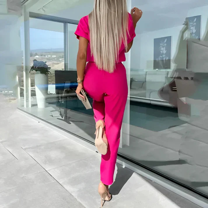 Jumpsuit julia med korte ærmer