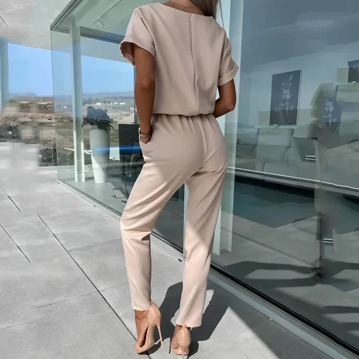 Jumpsuit julia med korte ærmer
