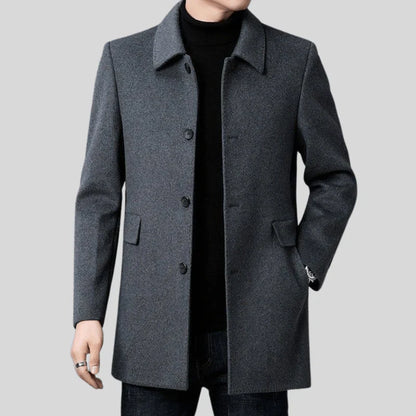 Eckhard – timeless single-breasted coat in a classic cut