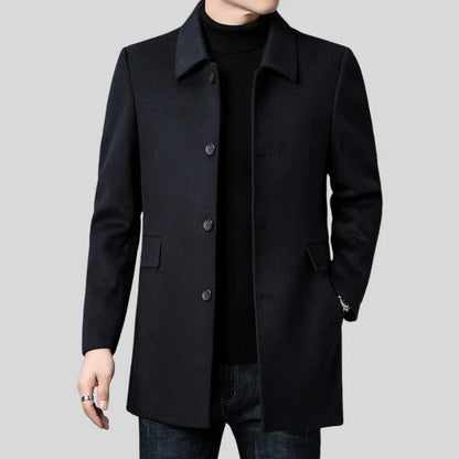 Eckhard – timeless single-breasted coat in a classic cut