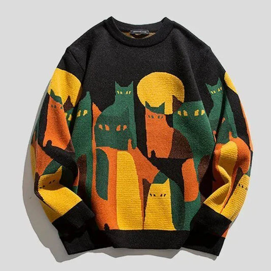 Purrpatch - unisex sweatshirt med kat