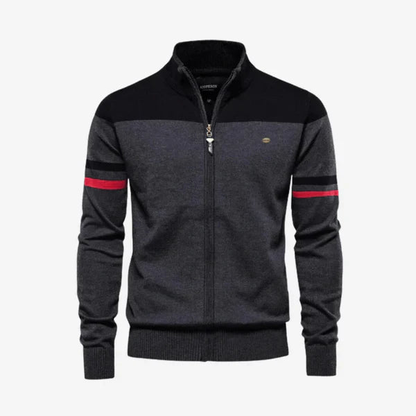 Falko – stylish zip jacket with a modern collar