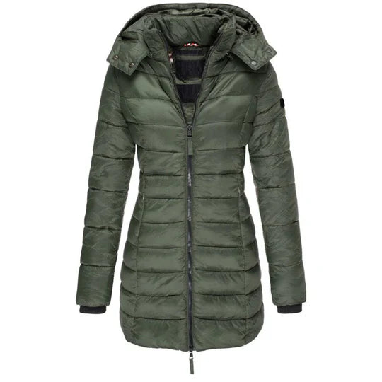 Lara – long, warm down jacket for cold winter days
