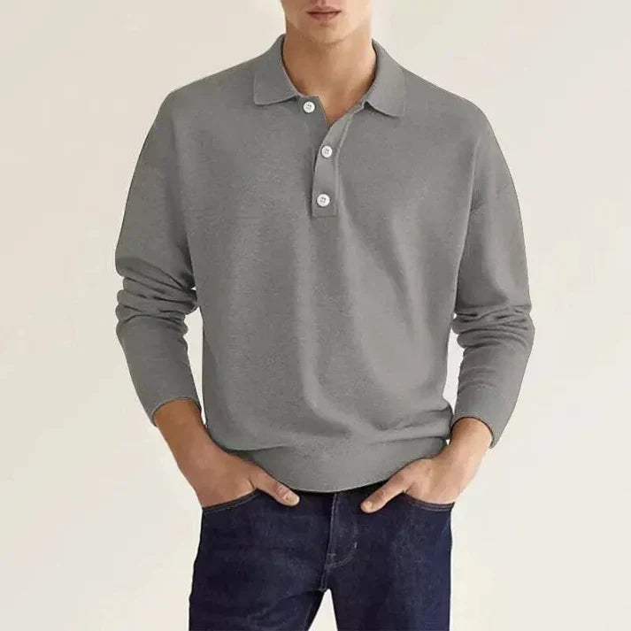 Elias -langærmet poloshirt