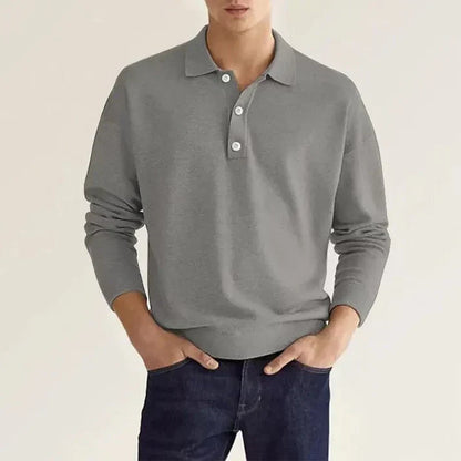 Elias -langærmet poloshirt