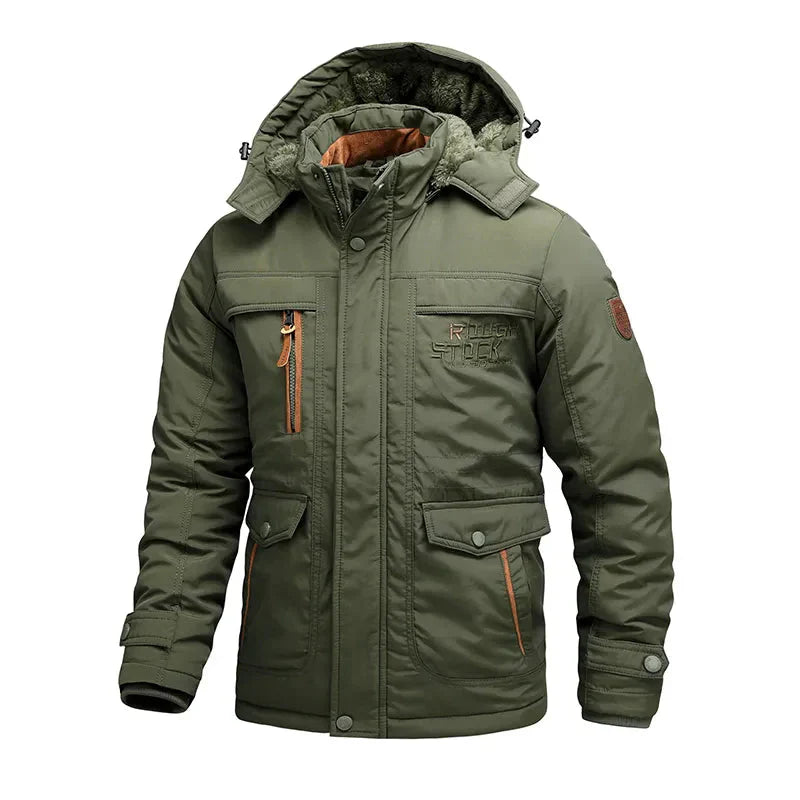 Anders – windproof, lined winter jacket with hood and pockets