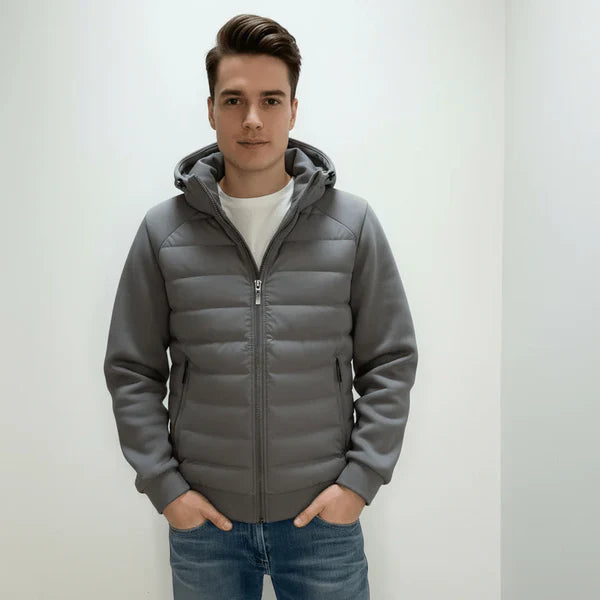 Philipp – hooded jacket with zipper and side pockets