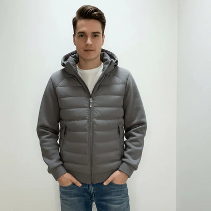 Philipp – hooded jacket with zipper and side pockets