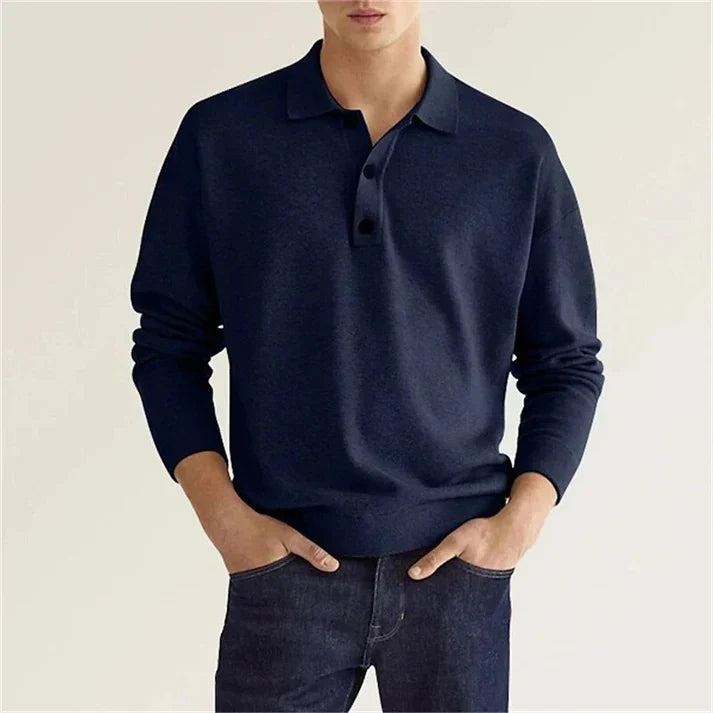 Elias -langærmet poloshirt
