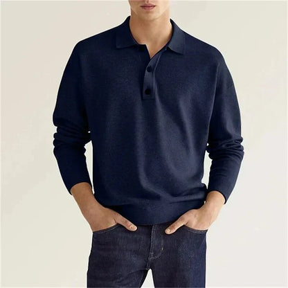 Elias -langærmet poloshirt